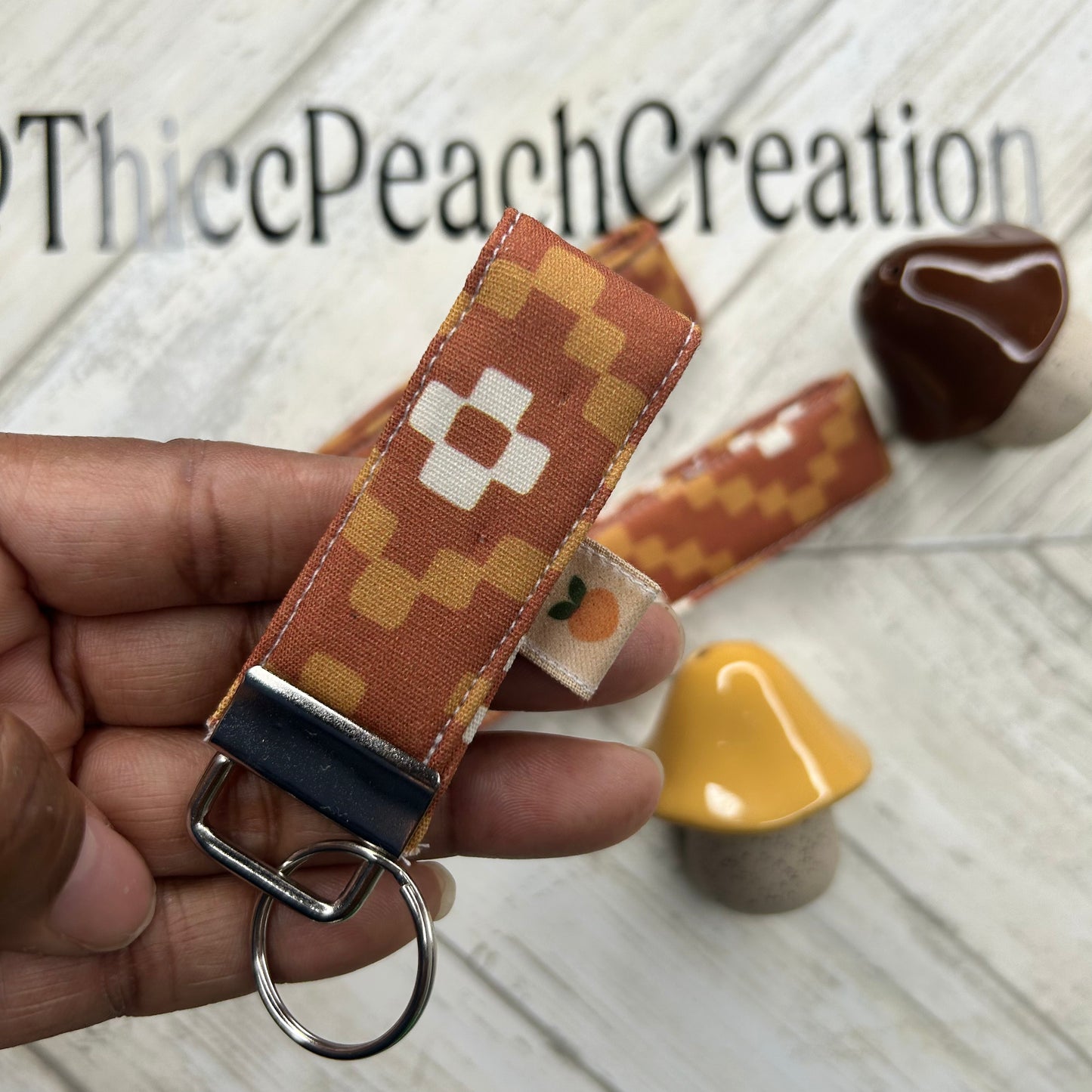 Fall Geo Key Fob Keychain