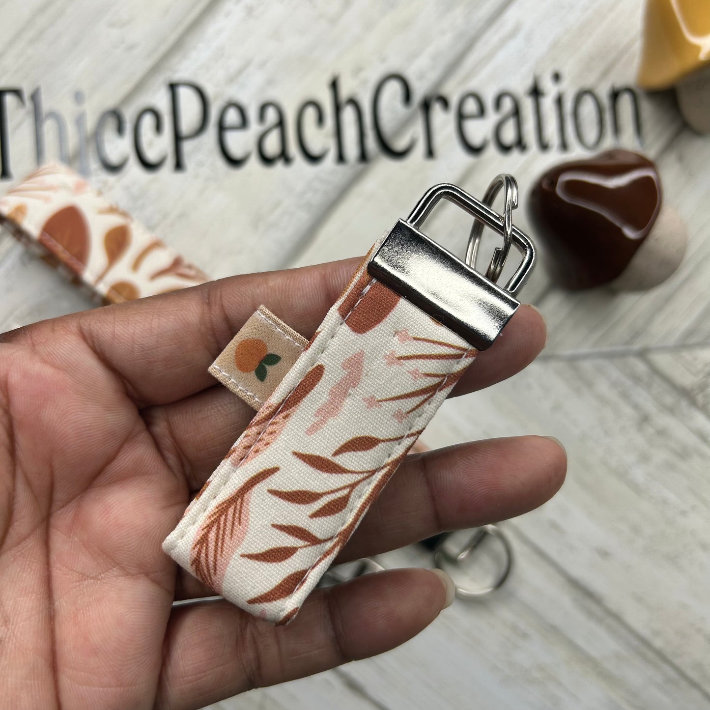 Fall Floral Key Fob Keychains