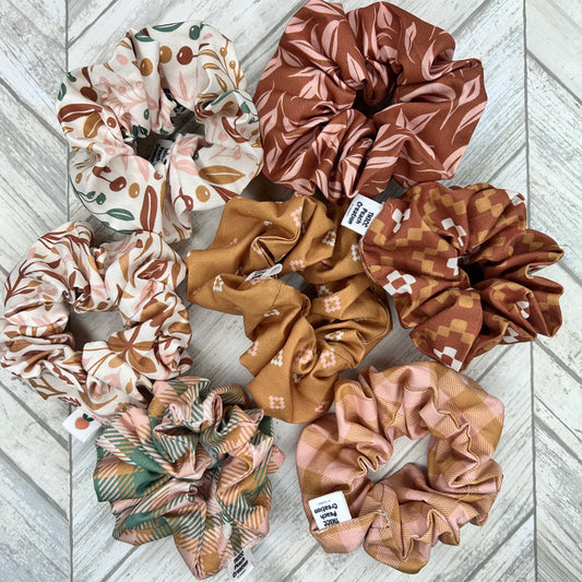 Hello Fall Scrunchies