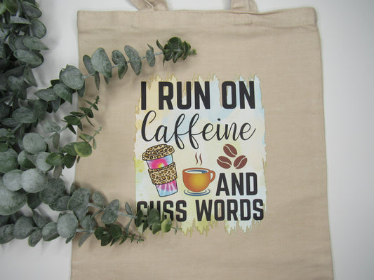 I Run on Coffee - Tote Bag