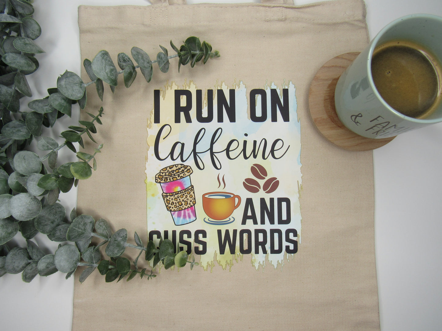 I Run on Coffee - Tote Bag